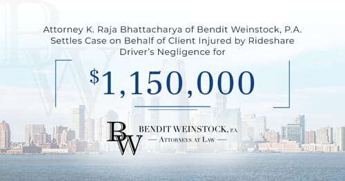 Bendit Weinstock, P.A. Settles Case on Behalf of Client Injured by Rideshare Driver